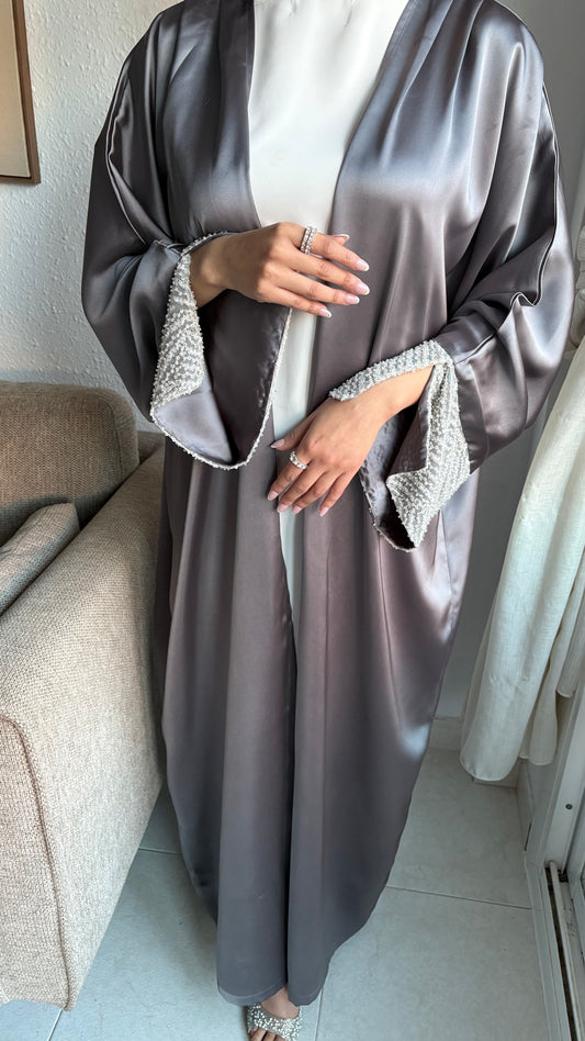 Abaya Perla gris