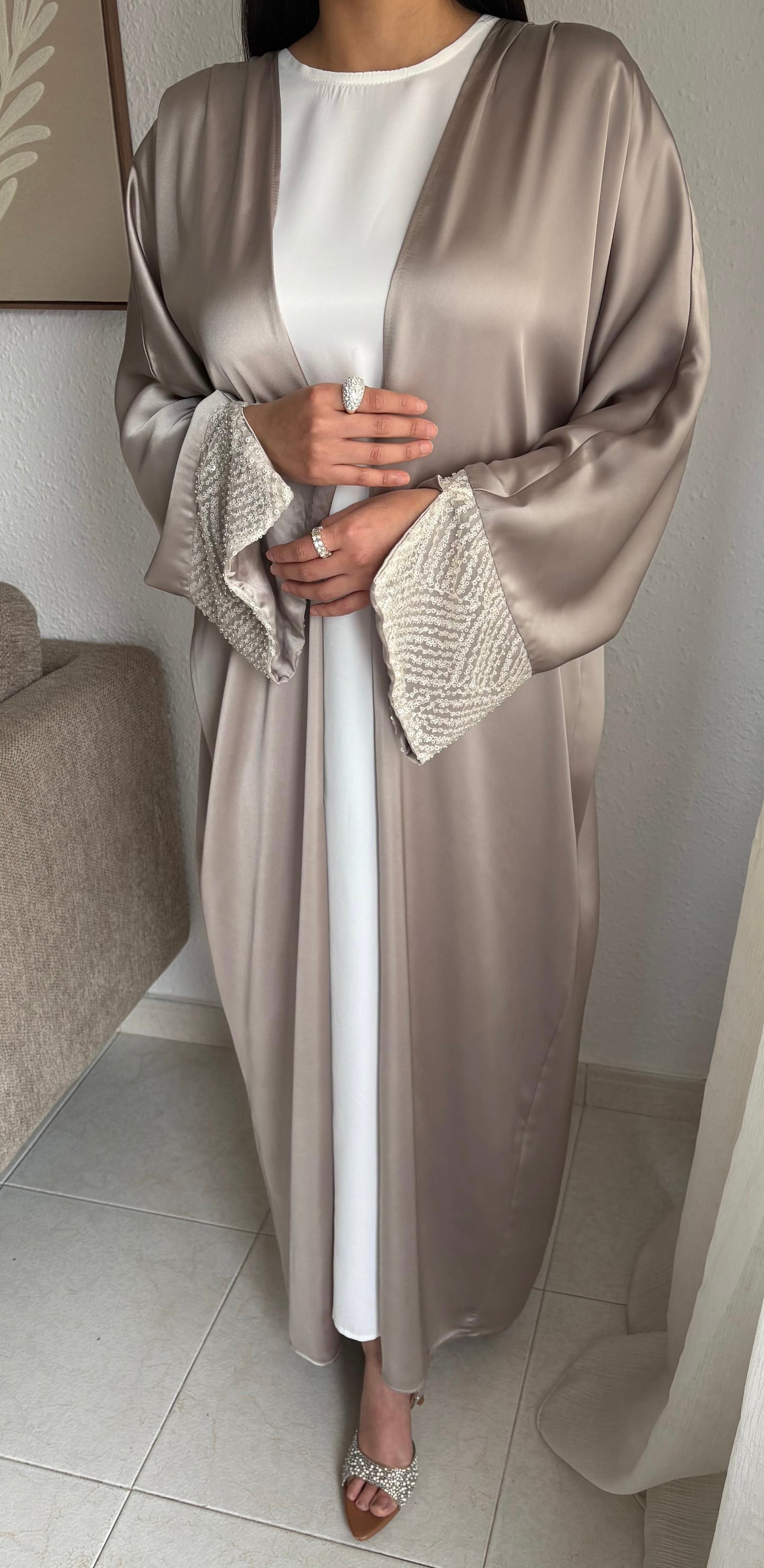 Abaya Perla beige