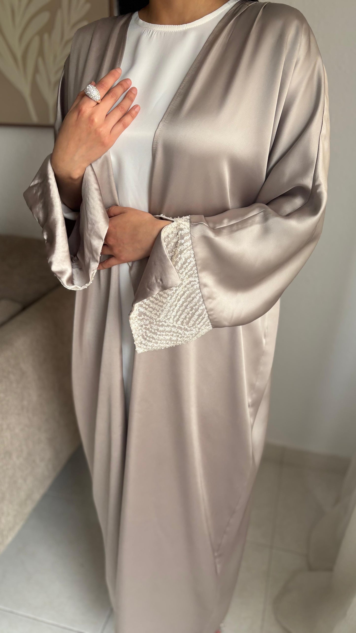Abaya Perla beige