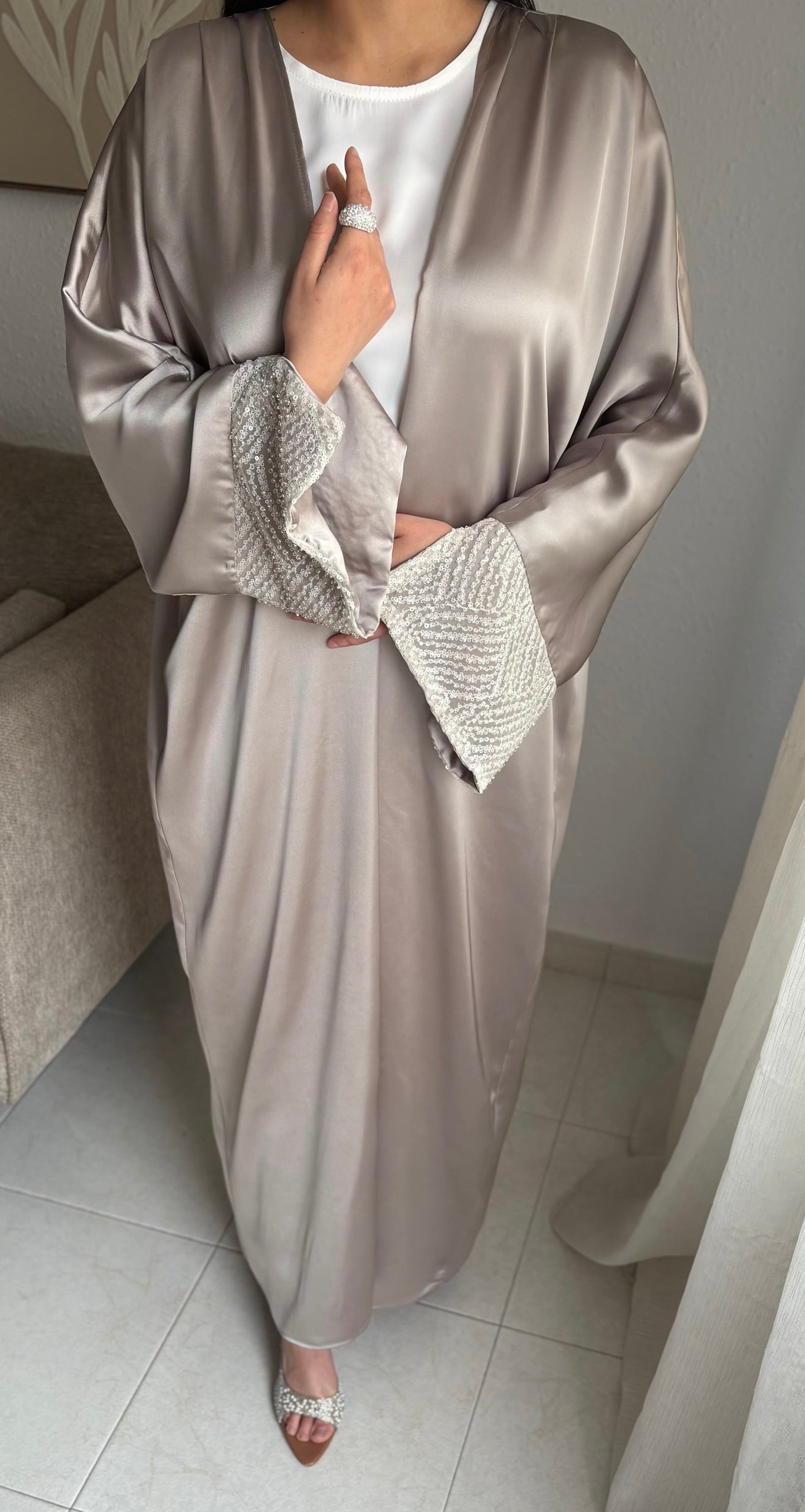 Abaya Perla beige